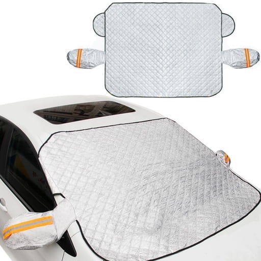 Osłona samochodowa przedniej szyby i lusterka 200x143cm miniatura 1