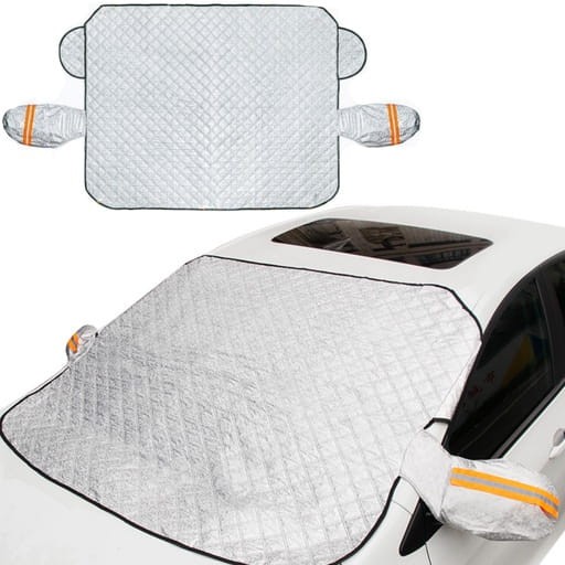 Osłona samochodowa przedniej szyby i lusterka 200x143cm miniatura 2