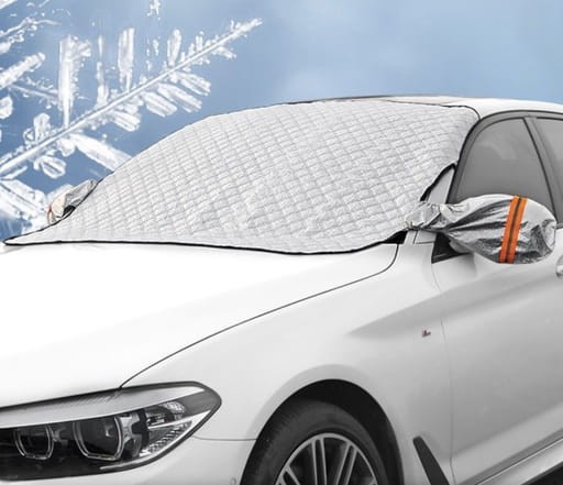 Osłona samochodowa przedniej szyby i lusterka 200x143cm miniatura 2