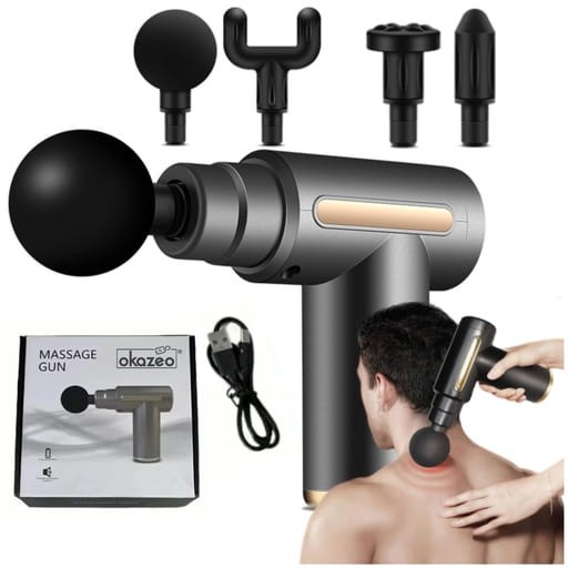 Pistolet do masażu srebrny miniatura 2