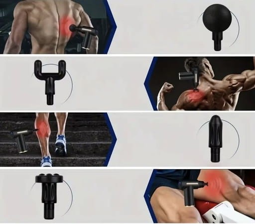 Pistolet do masażu srebrny - 3158