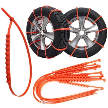 Łańcuchy antypoślizgowe do kół plastikowe zestaw miniaturka 1