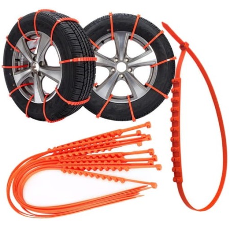 Łańcuchy antypoślizgowe do kół plastikowe zestaw miniaturka 2