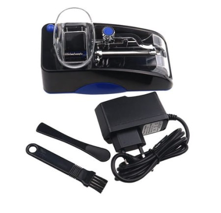 Nabijarka do papierosów 8mm czarno-niebieska duży zestaw