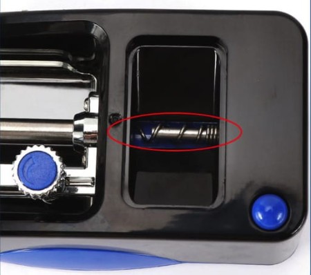 Nabijarka do papierosów 8mm czarno-niebieska profesjonalna