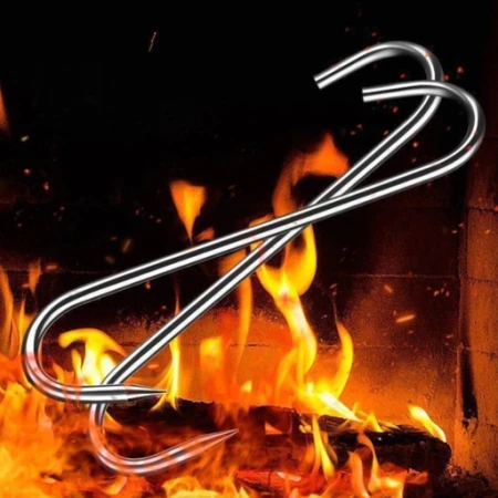 ZESTAW 3 x Hak wędliniarski S 10 sztuk ogniodoporne