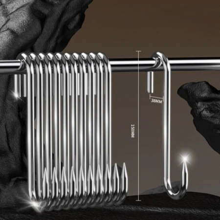 ZESTAW 3 x Hak wędliniarski S 10 sztuk