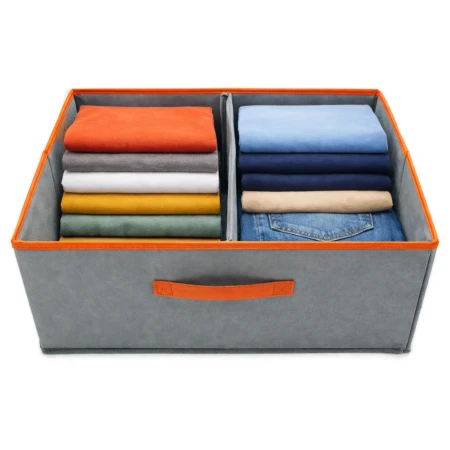 Pudło organizer na ubrania do szafy 50x40x20cm - szary3.jpg