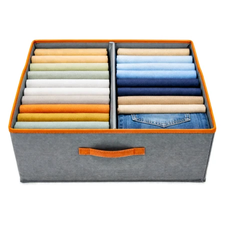 Pudło organizer na ubrania do szafy 50x40x20cm - szary4.jpg