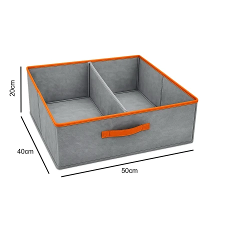 Pudło organizer na ubrania do szafy 50x40x20cm - szary14.jpg