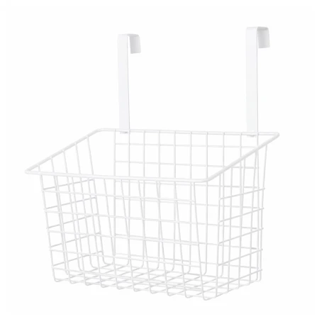 Kosz metalowy wiszący biały 12.jpg