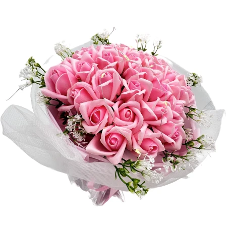 Bukiet róz mydlanych Okazeo Różowe3.jpeg