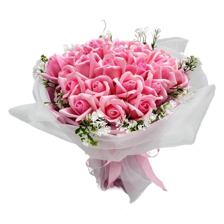 Bukiet róz mydlanych Okazeo Różowe6.jpeg