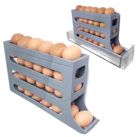 Organizer na jajka do lodówki Okazeo szary1.jpeg
