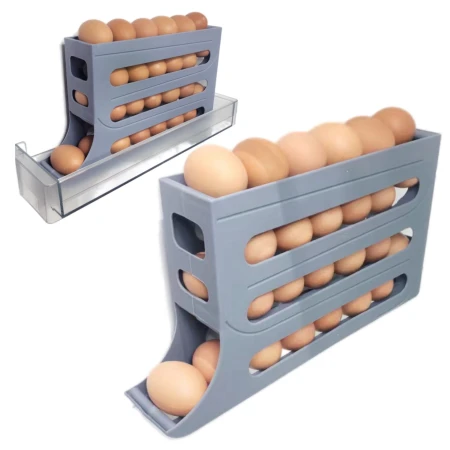 Organizer na jajka do lodówki Okazeo szary2.jpeg
