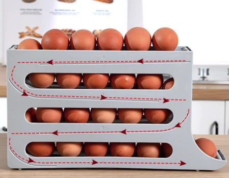 Organizer na jajka do lodówki Okazeo szary8.jpeg