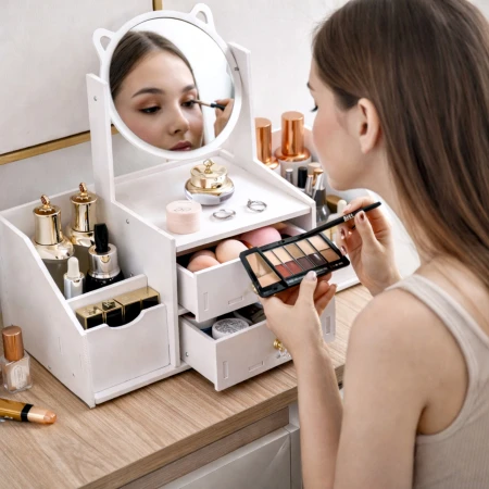 Toaletka z lusterkiem organizer Bianka Okazeo2.jpg