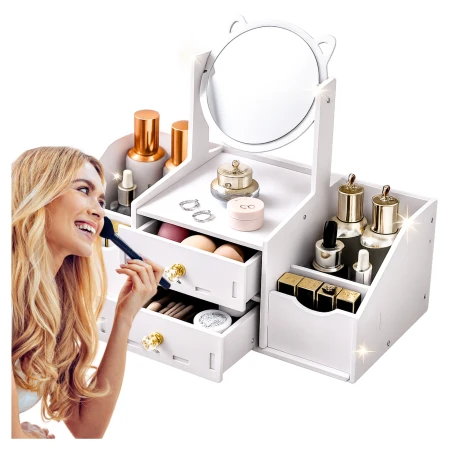 Toaletka z lusterkiem organizer Bianka Okazeo3.jpg