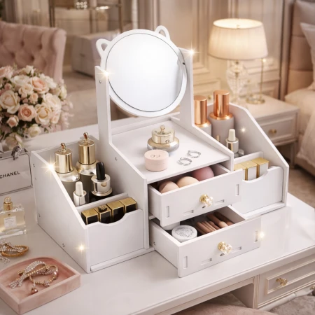 Toaletka z lusterkiem organizer Bianka Okazeo8.jpg