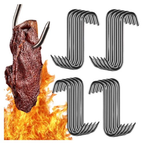 Przejdź do produktu Hak wędliniarski do wędzenia zestaw 20 szt 15cm stal nierdzewna