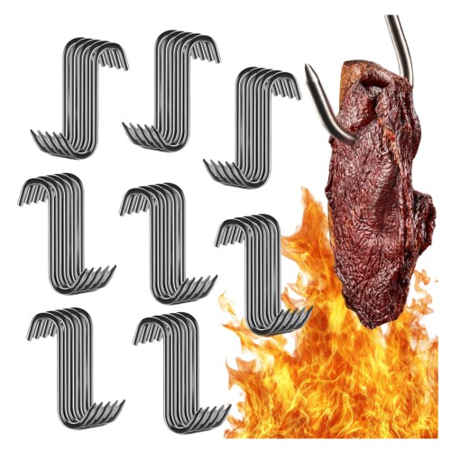 Przejdź do produktu Hak wędliniarski do wędzenia haczyki haki zestaw 40 szt 15cm stal nierdzewna