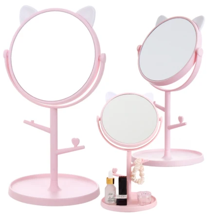 Lusterko kotek różowe2.jpeg