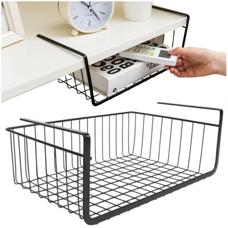 Kosz metalowy podblatowy czarny2.jpeg