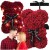 Miś z róż na prezent z LED 25 cm - bordowy4.jpeg