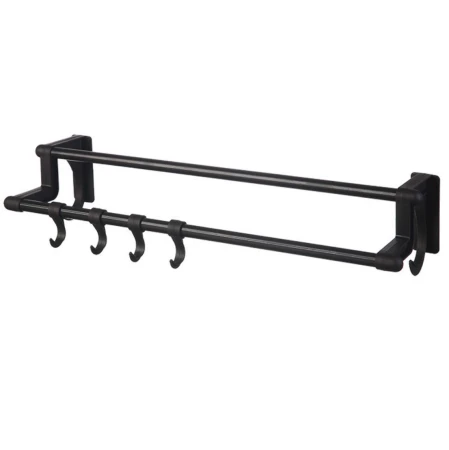 Wieszak łazienkowy ścienny czarny 40x9 cm7.jpeg