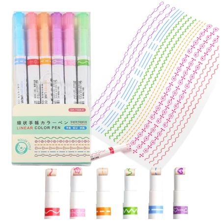 Markery do wzorków MIX 6szt. - PR43 serca kwiaty3.jpeg