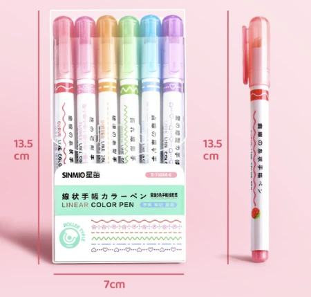 Markery do wzorków MIX 6szt. - PR43 serca kwiaty7.png