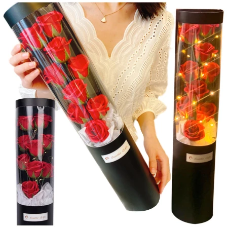 FLOWER BOX Róże mydlane czerwone z LED w tubie3.jpeg