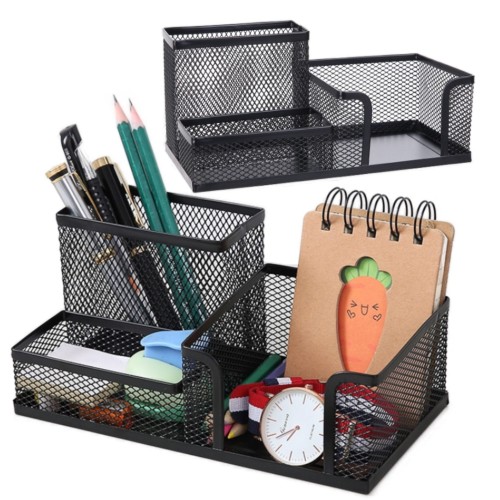 Przejdź do produktu Organizer przybornik biurkowy na biurko czarny na akcesoria biurowe