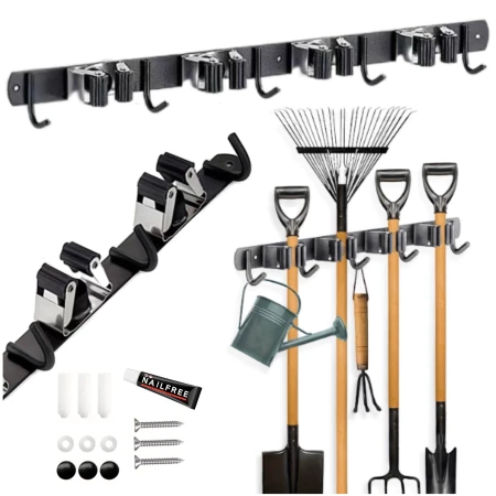 Uchwyt na narzędzia ogrodnicze metalowy - czarny1.jpeg