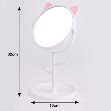 Lusterko kotek białe6.jpeg