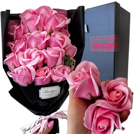 FlowerBox DarkElegance Pink - zestaw 18 róż mydlanych - RÓŻ2.jpeg