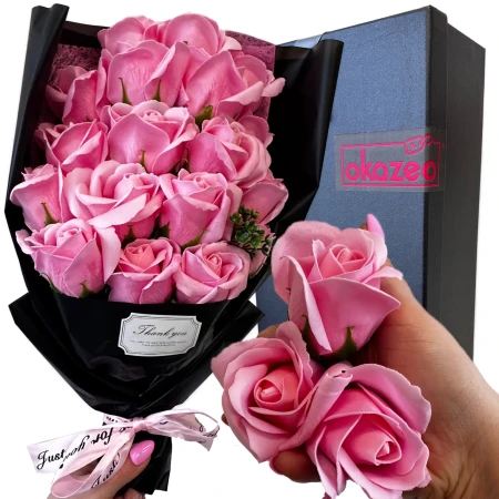 FlowerBox DarkElegance Pink - zestaw 18 róż mydlanych - RÓŻ3.jpeg