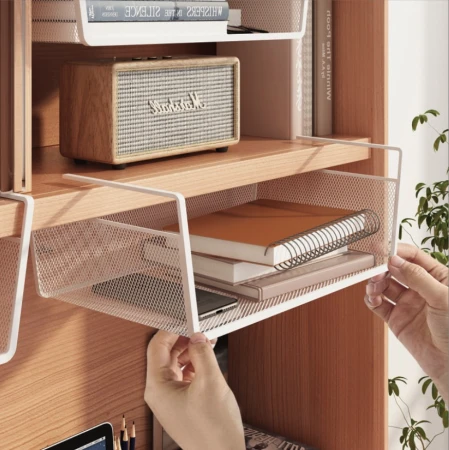 Kosz metalowy półka podblatowa model2 biały6.jpeg