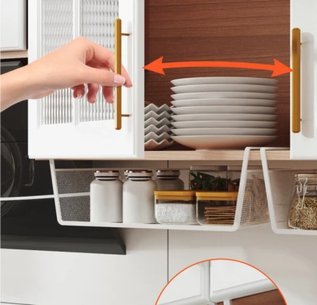 Kosz metalowy półka podblatowa model2 biały11.jpeg