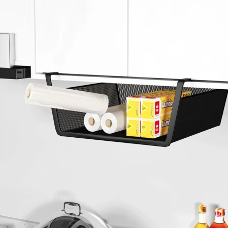 Kosz metalowy półka podblatowa model2 czarny8.png