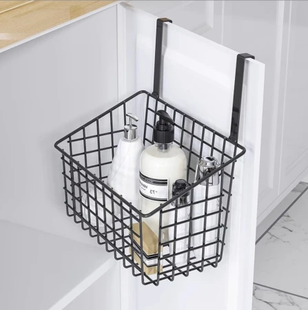 Kosz metalowy wiszący czarny5.jpeg