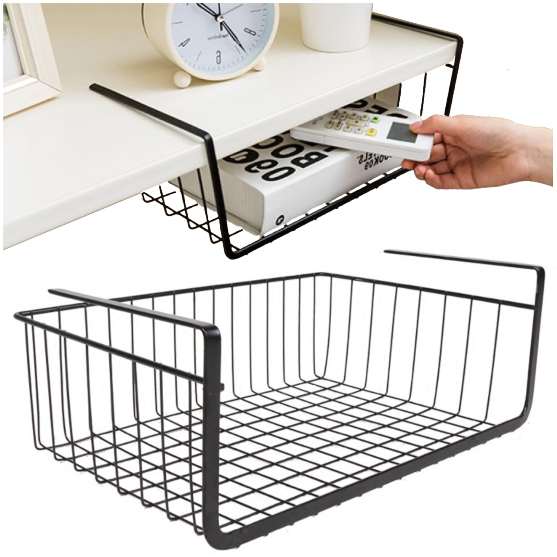 Kosz metalowy podblatowy czarny2.jpeg