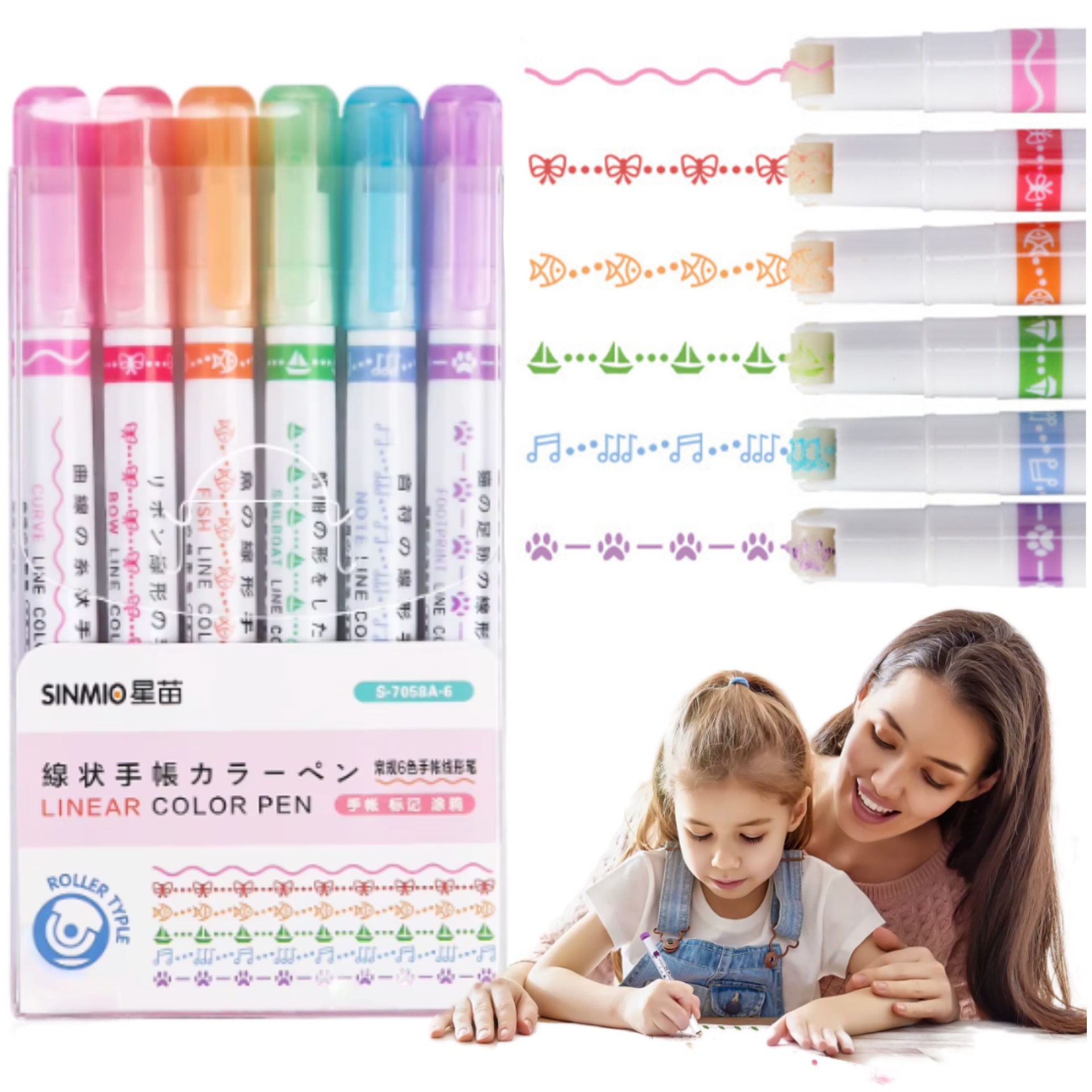 Markery do wzorków MIX 6szt. - PR43A3.jpeg