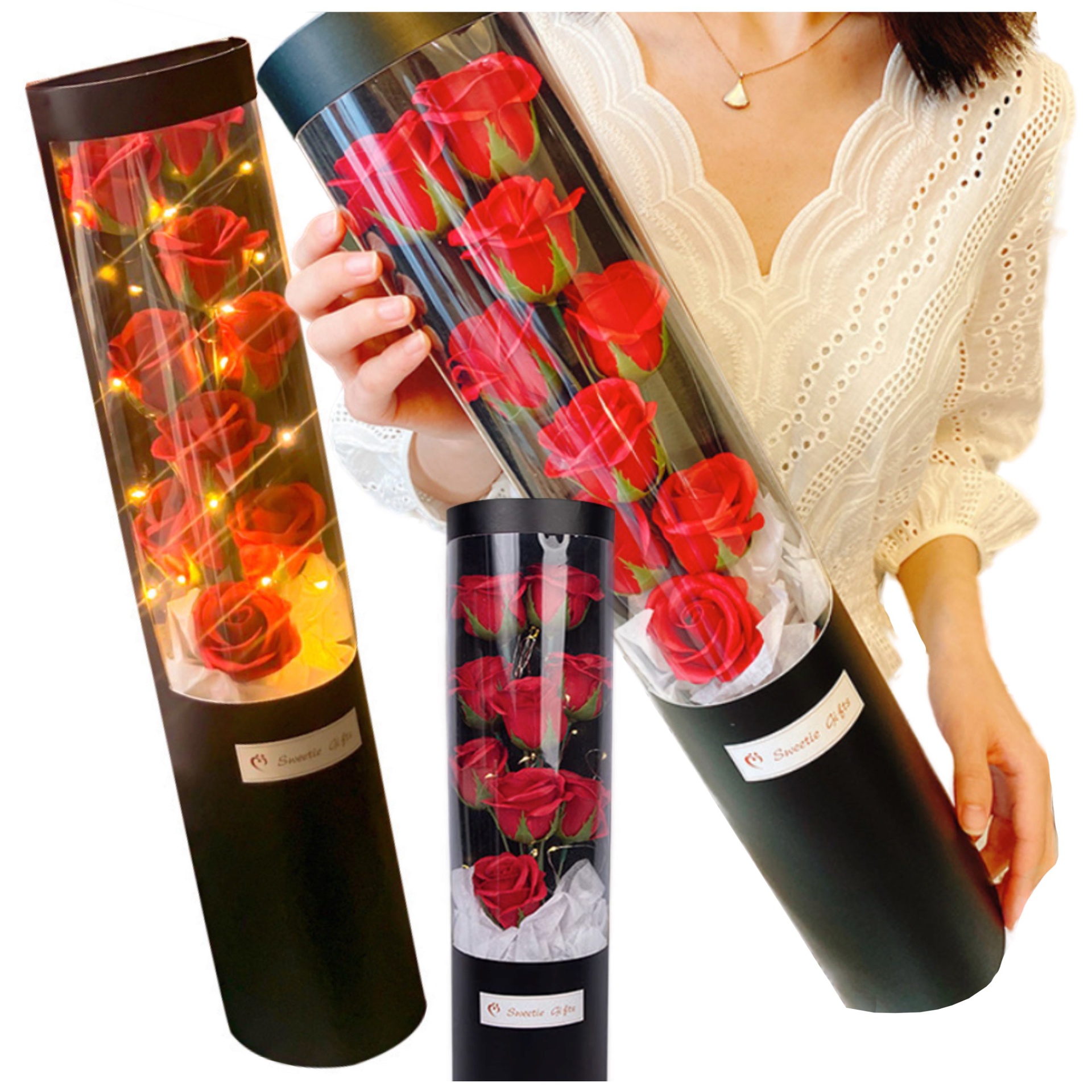 FLOWER BOX Róże mydlane czerwone z LED w tubie2.jpeg