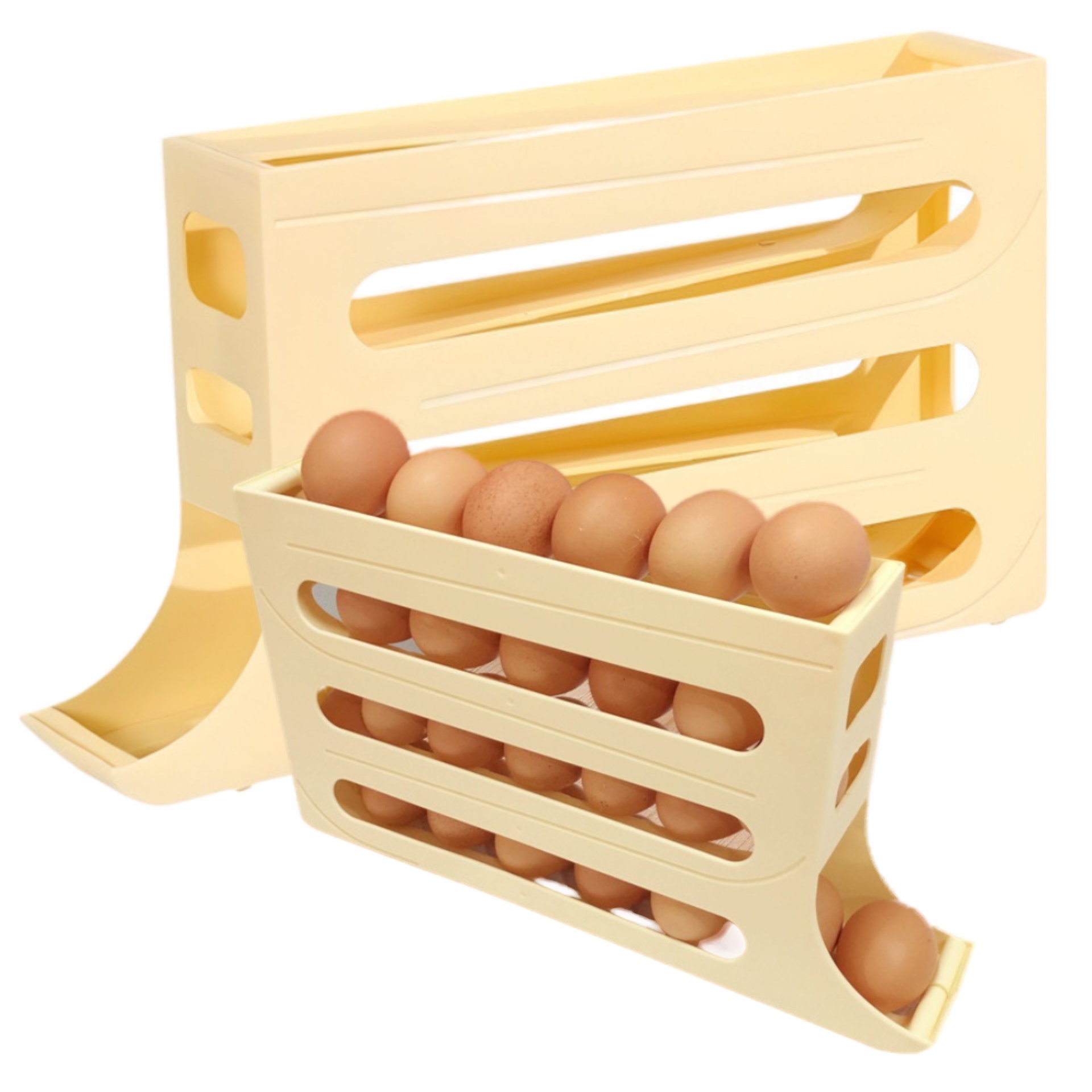 Pojemnik na jajka 3 piętrowy kremowy2.jpeg