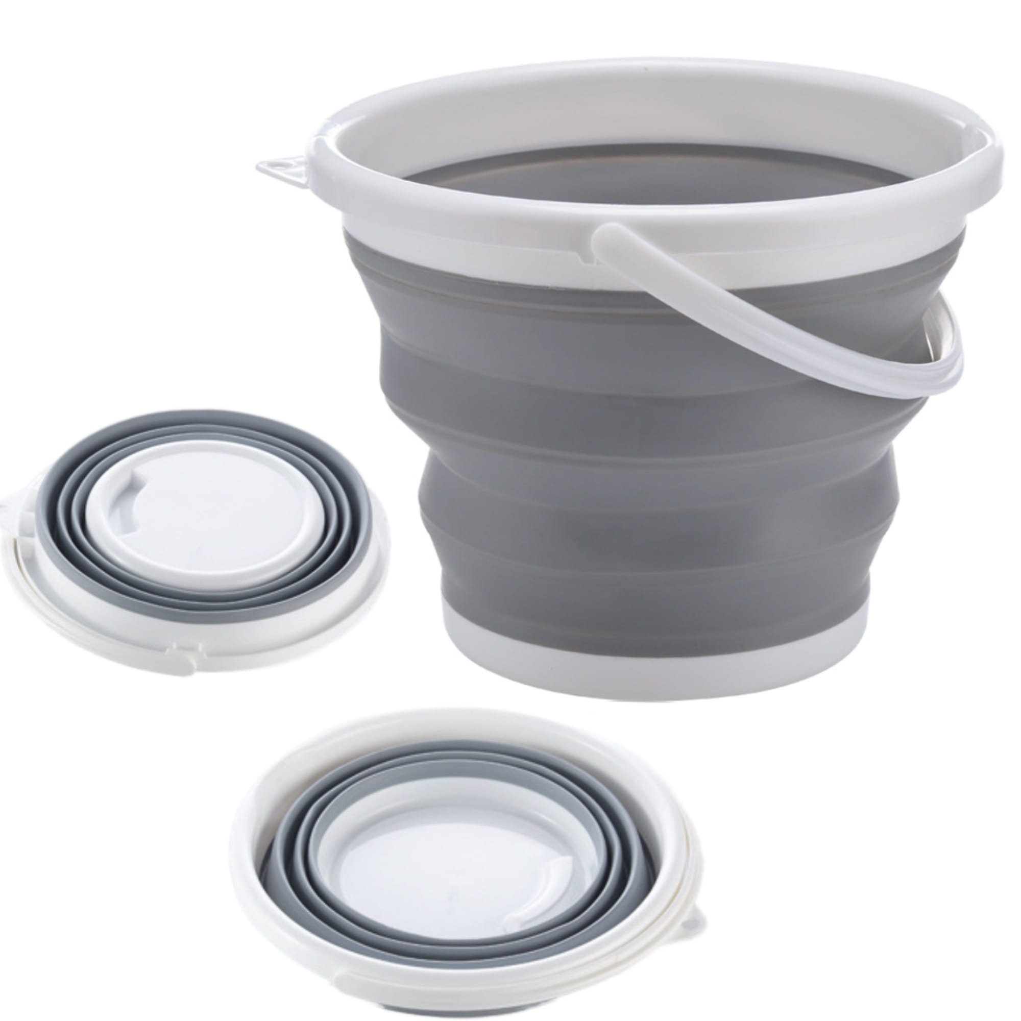 Uniwersalne wiadro silikonowe wiaderko składane przenośne turystyczne 5 l